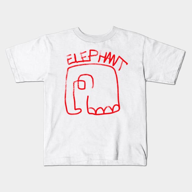 elephant Kids T-Shirt by Angel Rivas